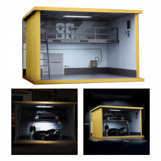 Stupnica 1/24 Garáž pre auto DieKast