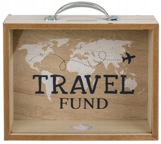 Piggybook Travel Fund Kasa na mapu cesty sveta