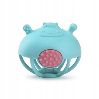 Hryzátko Smily Mia Teether Hippo Blue