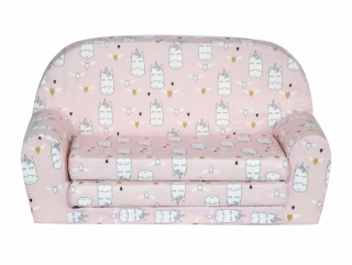Detská Sofcie Mini Sofa Bed Bed Unicorn Roses