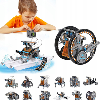 Hračka solárneho robota 12 v 1 hračke na budovanie robotov