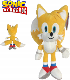 Sonic Plush asi 33 cm maskot chvosta žltý lis