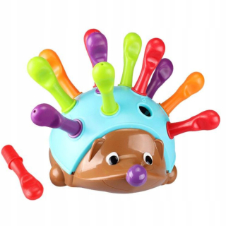 Sorter hedgehog choré Montessori čísla farieb