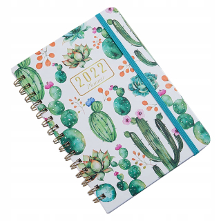 Prenosný notebook špirála, rozvrh, kniha,