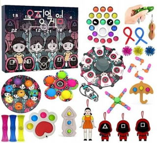Squid Game Fidget Toys Advent Calendar Pack anti