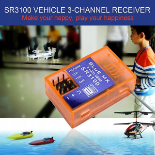 SR3100 2,4G pásma 3-kanálový závodný prijímač D