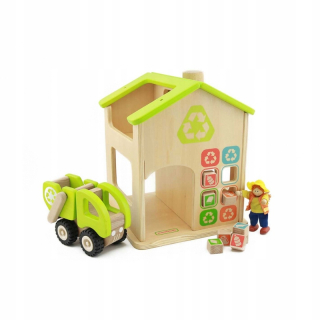 Drevené triediace a recyklačné stanice