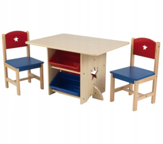 Stôl a 2 stoličky pre detskú izbu Kidkraft 3+