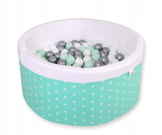Suchý Minky bazén s loptičkami 200 ks - Mint Star.