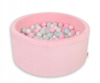 Suchý Minky bazén s loptičkami 200 ks. - Pink Bobon