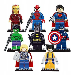 Superhrdina mini hračky 8 Avengers