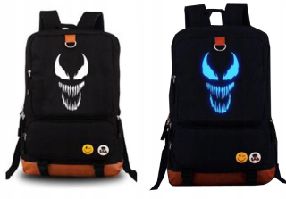 Žiariaci veľký školský batoh z filmu Venom