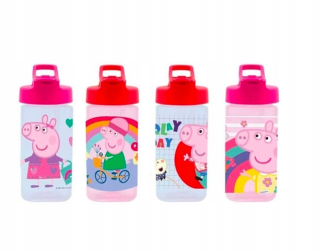 Fľaša na vodu Peppa Pig s tritanovou slamkou