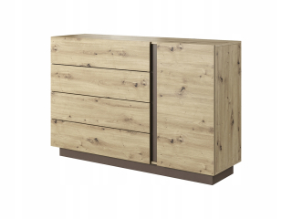 Spálňa komoda Arco D4S 138 / Oak Artisan+Graphite