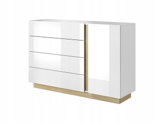 Spálňa komoda Arco D4S 138 /Gloss /Oak vnuk