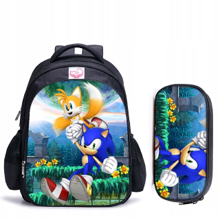 Batohský batoh Sonic Mario Bros + Puzdro