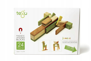 Tegu Classic Jungle Magnetic Dooden Blocks