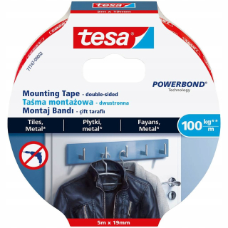 Tesa Tile Montážna páska a kovový 5 m x 19 mm