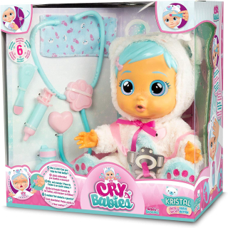 Tm hračky Crry Babies Kristal Sick bábiky kašeľ a