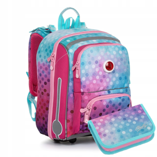 Batoh Topgal School+Glow Puencil Case Bebe 20001