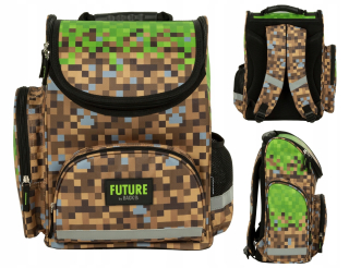 Ergonomická školská taška hra minecraft pixely