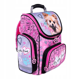 Schoolbag My Malí priatelia Pink Dog St. Majetkovia