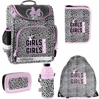 Schoolbag+Cencil Case+Minnie Paso Bag Set 5-E.