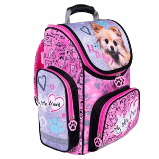 Môj malý priateľ Pink Dog School Bag/School Batoh