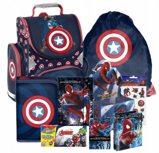 Školská školská taška Avengers Captain America Peruce Case