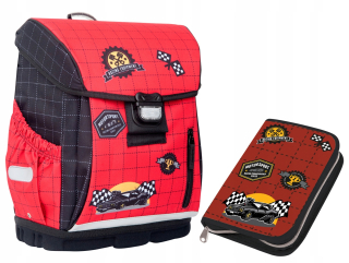 School Schoolbag Hama Racing s prípadom ceruzky