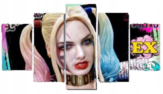 Triptych na Harley Quinn Joker 150x80cm