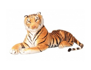 Tiger pekný plyšový ako živá dĺžka 60+38 cm