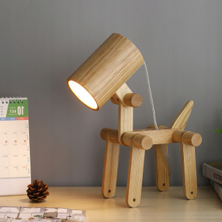 Stolová lampa 220V E27 bez žiarovky šteniatko môže