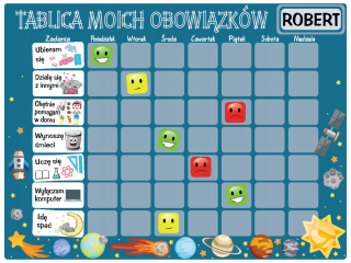 Motivačná podložka na magnetickú dosku vo vesmíre