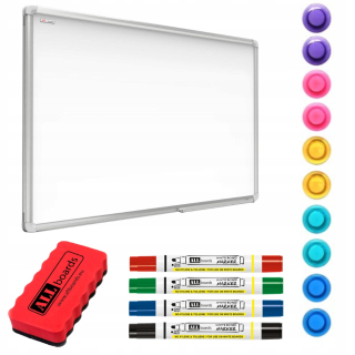 Biela magnetická doska 80x50 + Freebies