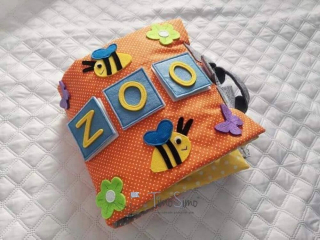 Senzorická kniha Timosimo pre dieťa 1+ Zoo