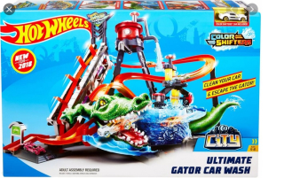 Tor Hot Wheels Wash Mattel ftb67 Krokodílový útok