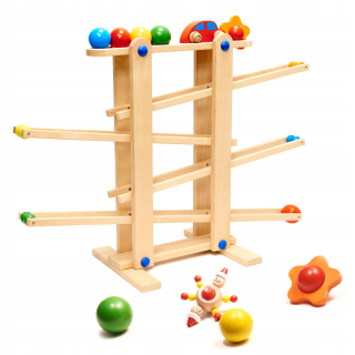 Drevená guľová dráha Kulodrom Montessori xxl