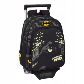 Školská taška s Batman Hero Czarny Wheels (27 x 3