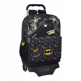 Školská taška s Batman Hero Black Wheels (30 x 4