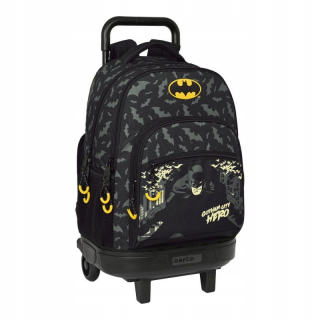 Školská taška s Batmanom Hero Czarny Wheels (33 x 4