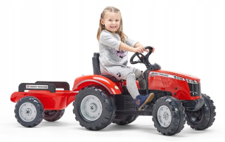 Pedálový traktor s prívesom Massey Ferguson Falk