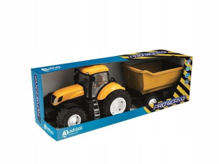 Jadranský žltý traktor s sklápačkou v krabici 13306