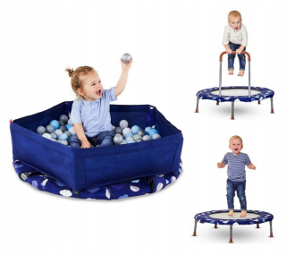Načítať trampolíny suchý bazén s guľkami 3in1