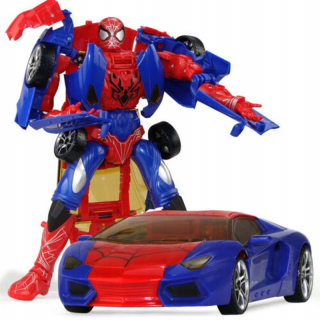 Transformácia superhrdinov Spider-Man