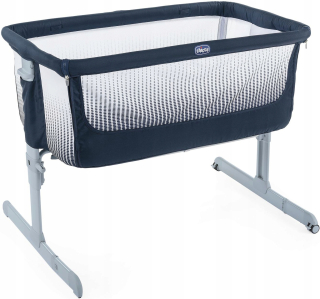 Cestovná posteľ Chicco 69 x 94 cm odtiene námorníckej modrej
