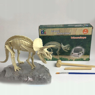 Triceratops fosílne vedecké súbory vzdelávania