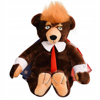 Trump Bear Doll American Flag plyšová hračka
