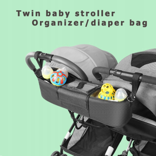 Twin Baby kočíka organizátor taška na plienku múmie