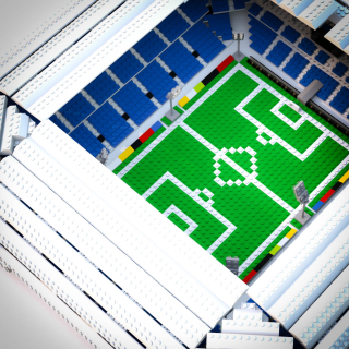 Váš Mock -up Stadium Power vyrobený z mini blokov Lego